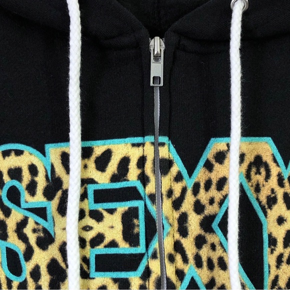 LMFAO Sexy And I Know It Party Rock Black Fleece Zip Up Hoodie Sweater L - Picture 7 of 14